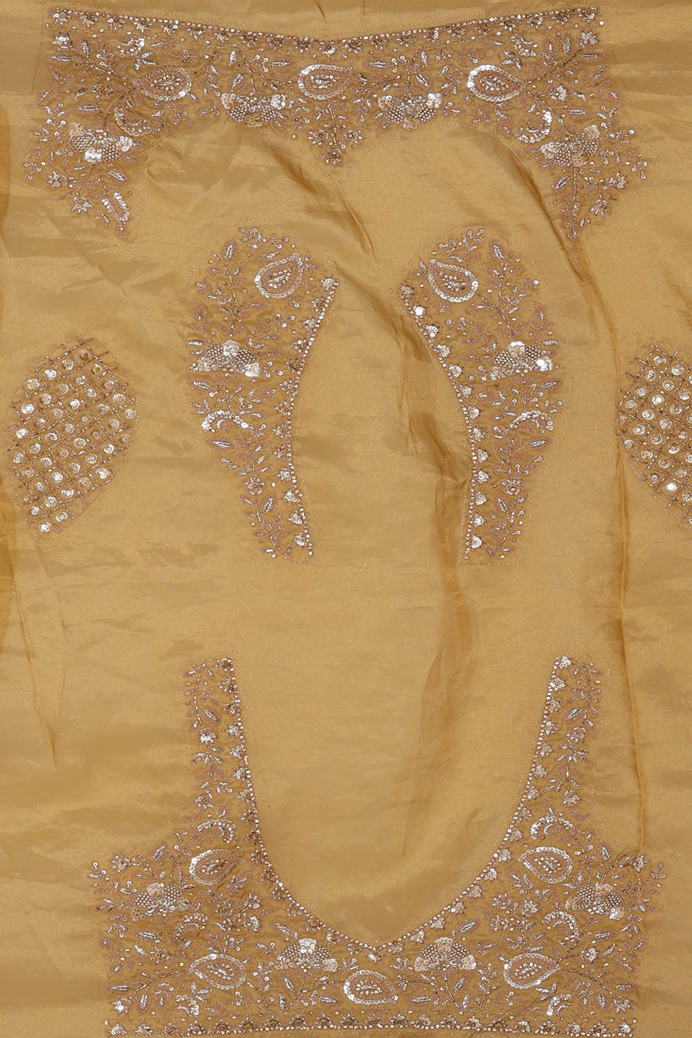 Image of Banarasi Tissue Organza Gold Saree